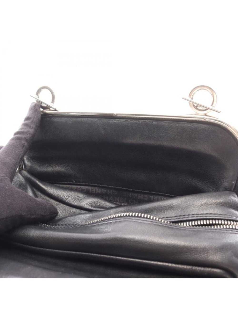 Chanel Handbag Quilted Black Lambskin Coco Charm - Picture 6 of 12